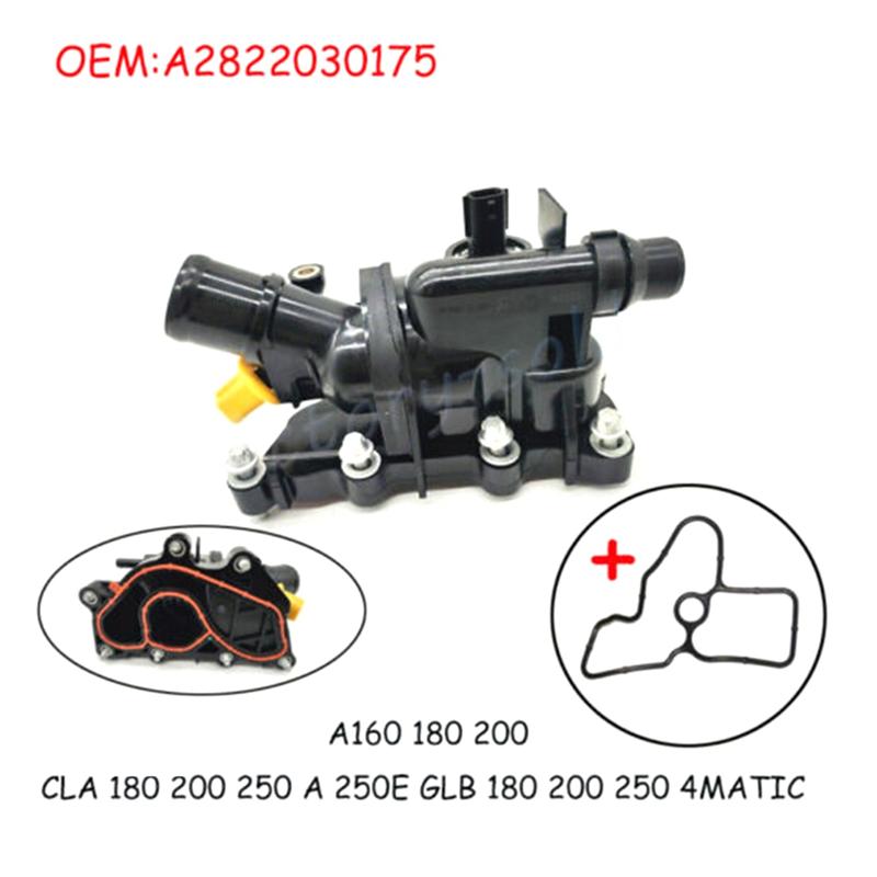Car Thermostat 4MATIC With Gaskets For Mercedes Benz A CLA 180 200 250 GLB180 200 250 A2822030175 2822035500