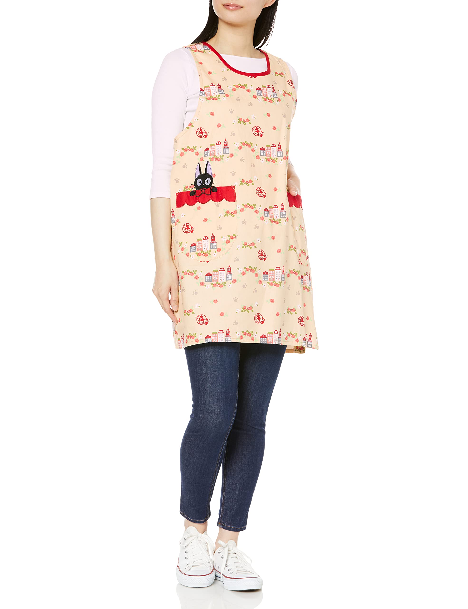 

Marushin Studio Ghibli Delivery Rose and Adult H84 x Suitable for Nursery Nursery and Product 1165013900 Apron, Kiki s Service Jiji, House, Size,