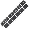 Car Stickers Car Heated Seat Traction Button Repair Sticker Set Auto Decals For Cherokee 2005-2009 For Commander 2005-2009