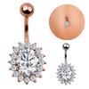 Steel Navel Rings   Belly Button Ring Bar Piercing Jewelry