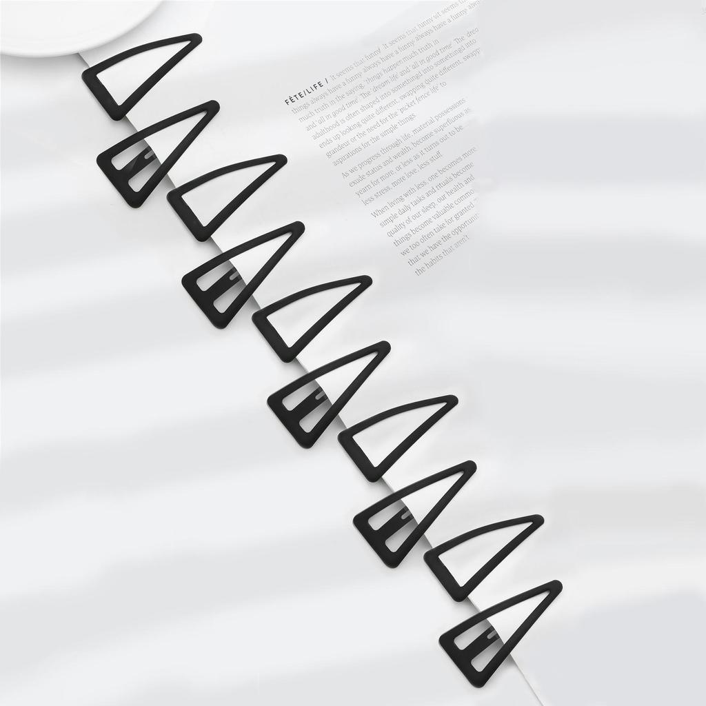 1card/bag Fashion Rubber Paint Geometric Hairpin Hair Claw For Women Ladies Girls Makeup Hair Barrettes Hair Accessories Crab Bath Clip Headwear