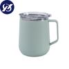 Travel Coffee Mug, Water Cups With Flip Lid, Handle, Double Layer Vacuum, Stainless Steel Travel