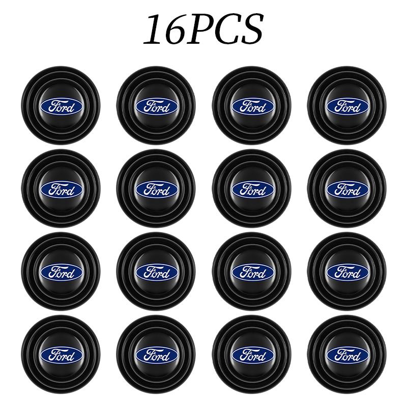 AKO1 Car Door Shock Absorber Buffer Protective Stickers Soundproof Rubber Pads For Ford Ranger Focus Kuga Mustang Mondeo Fusion Esco