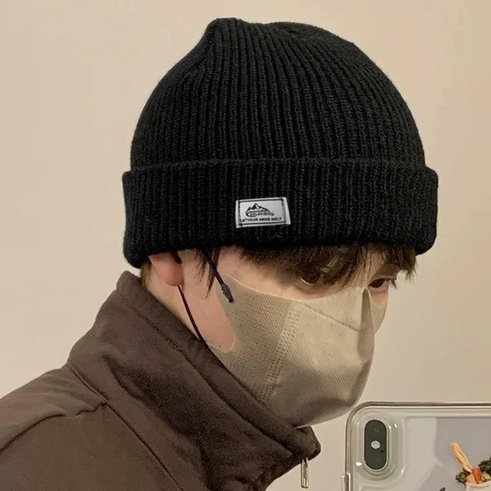 2In1 Mask Beanies Hat Men Winter Balaclava Hats Knitted Hats Fashion Full Face Ski Bonnet Tactical Cycling Earmuffs Cap Knitted