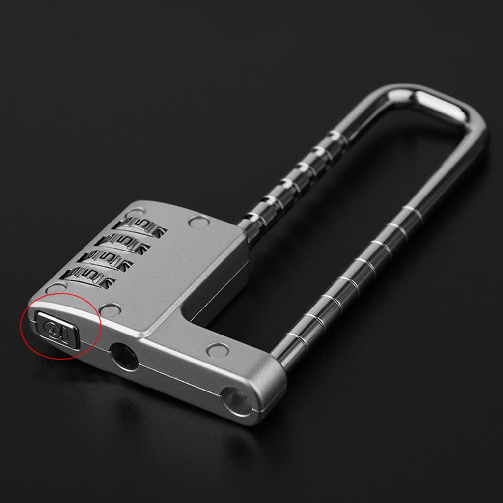 Adjustable Combination Lock Long Shackle Security Padlock Versatile Combination Lock Upgraded for Gym School & Fences