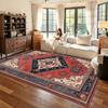Persian Classic Retro Style Parlor Red Carpet Big Size Antiskid Washable Dining Room Seat Mat Soft Fluffy Bedroom Decoration Rug