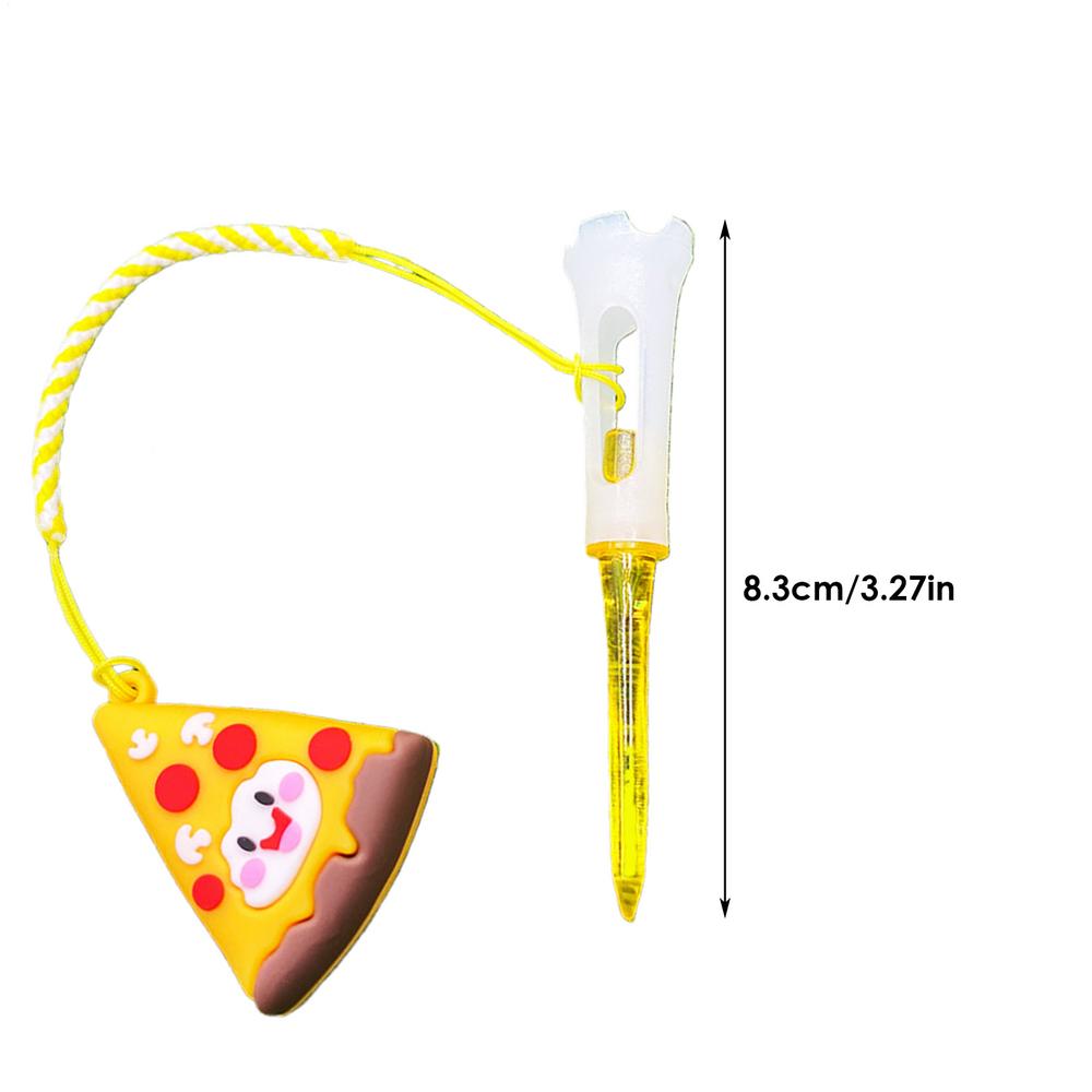 

Golf Tee Hanger Anti Lost Tee Loss Prevention Hanger For Golf Practice Cute Food-Themed Golfer Practice Training Supplies