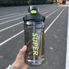 Water Bottle High Value with Scale Water Cup Large Capacity Bouncing Straw Cup Running Sports Kettle Men's and Women's Outdoor Fitness Water Bottle