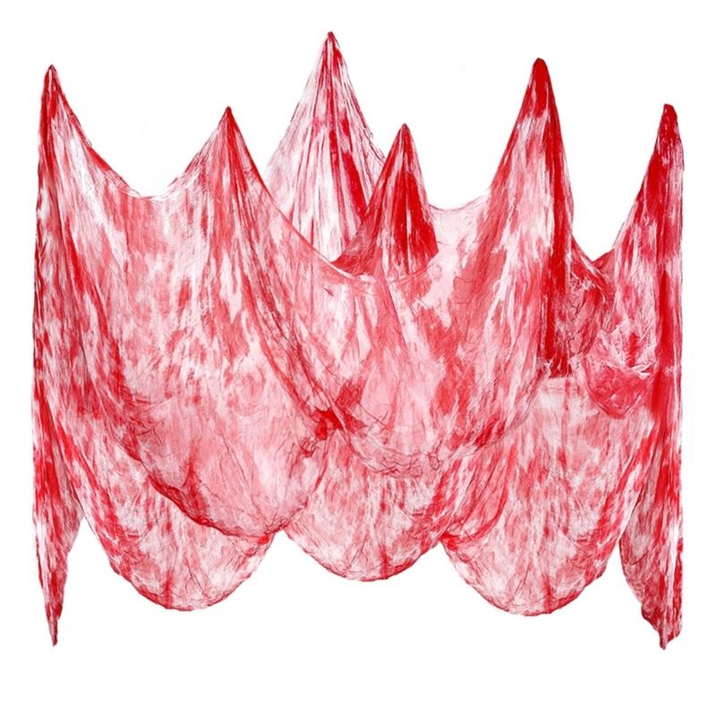Halloween Decoration Coarse Gauze Fabric For Scary Party Home Office Classroom Horror Atmospheres Setups