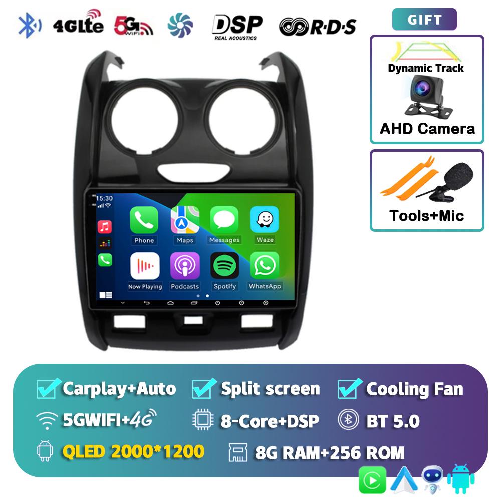 Android 14 Carplay 4G+WIFI for Renault Duster 2015 2016 2017 2018 2019 2020 DSP Car Radio Multimidia Video Player GPS Navigation