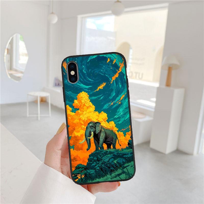 FM2 Animal Elephant Soft Shell Phone Case for Xiaomi Xiaomi Poco M4 M5 M6 M7 X3 X6 X7 F8 Ultra Pro GT NFC