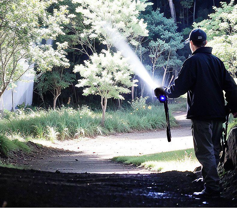 Mengtesh Rechargeable LED Flashlight: Long-Range Outdoor Emergency Searchlight and Work Light.