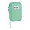BlackFit8-Double Pencil Case BlackFit8 M854 Turquoise 12.5 X 19.5 X 4 Cm (28 Pieces)