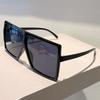 Retro Edgy Punk Trendy High End Designer Style Oversized Square Shaped Multi Colored Female For Both Male Sun Glasses