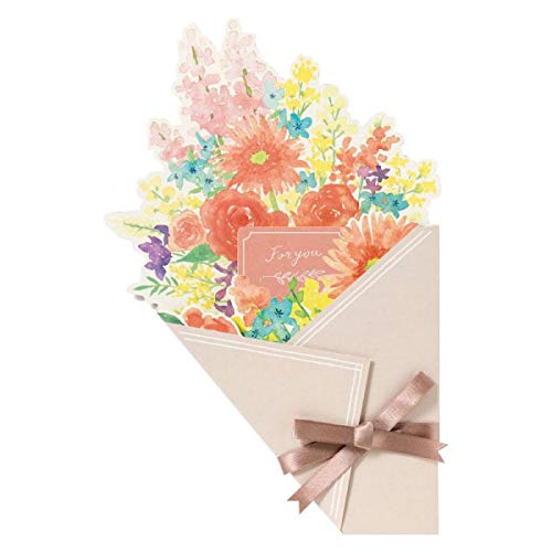 

Flower Message Card Bouquet Type PASTEL GGYB-02
