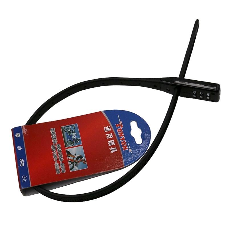 Bicycles Lock, Multifunction Adjustable Bicycles Lock Zips Tie Lock Bikes Luggage Scooter Lockers with 3 Digit Passwords