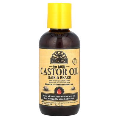 Castor Oil, Hair & Beard, Men, 118Ml(4Oz)