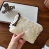 Retro Lace Embroidered Cosmetic Organizer Bag Mini Women'S Makeup Bag Portable Coin Purse Wallet Cosmetics Lipstick Storage Bag