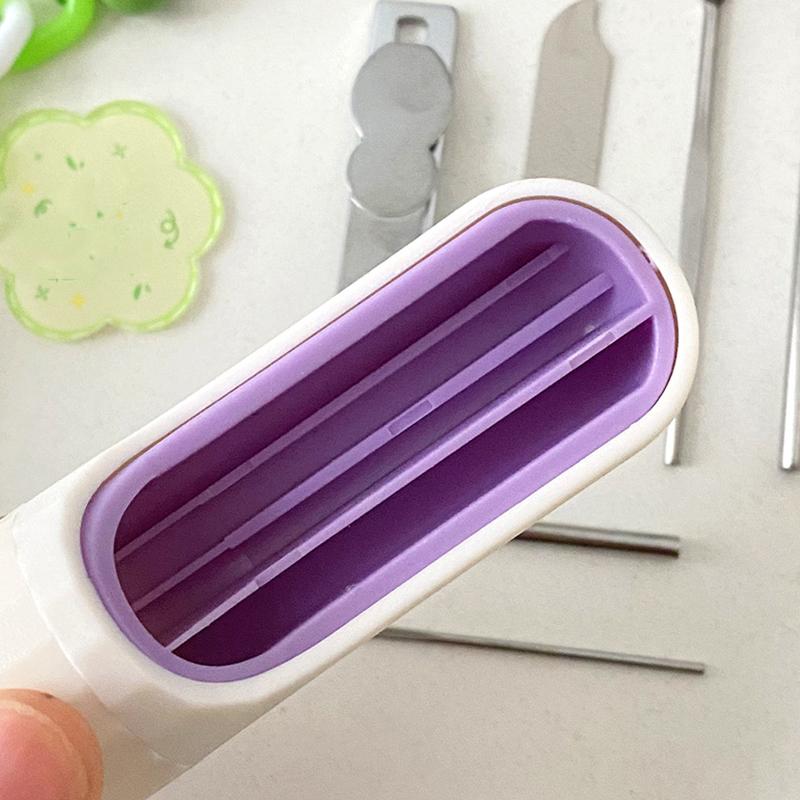 6 Pcs Stainless Steel Nail Cutter Pedicure Scissors Set With Capsule Shaped Storage Box Portable Manicure And Pedicure Tool
