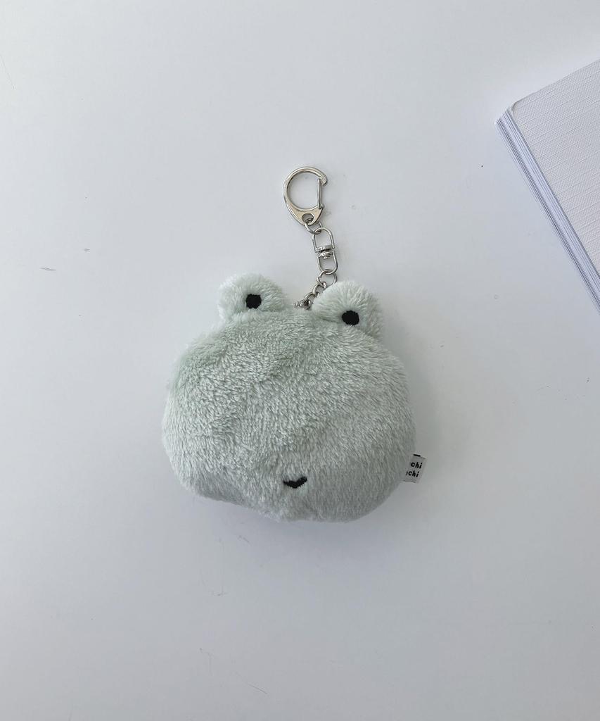 AS KNOW AS plus (ASKNOW AS PLUS) Squishy Animal Keychain, Frog, Cute Animal, Gift, Fluffy Plush Toy, Green