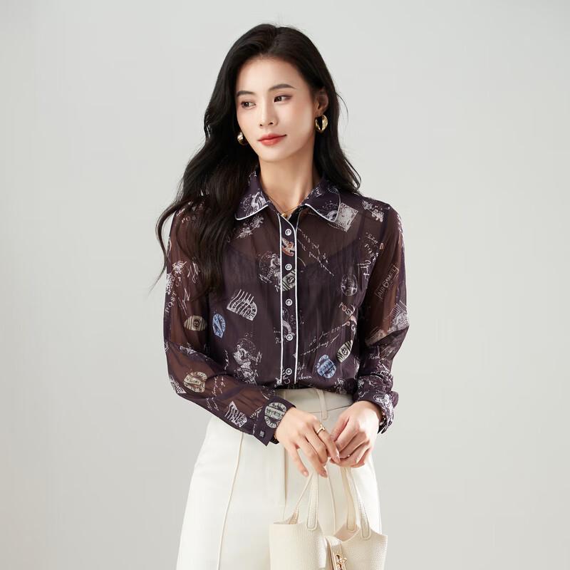 Iveni ACOL512 Women s Long Sleeve Design Blouse S