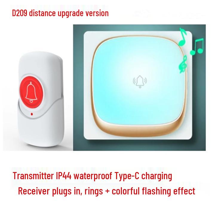 Yijia Rural Villa Ultra-Long Range Flashing Doorbell with Elderly Pager