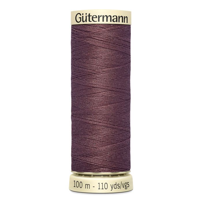 Lot de 5 bobines 100m Fil 100% polyester Gutermann Ref 788988 - Att 429 - figue