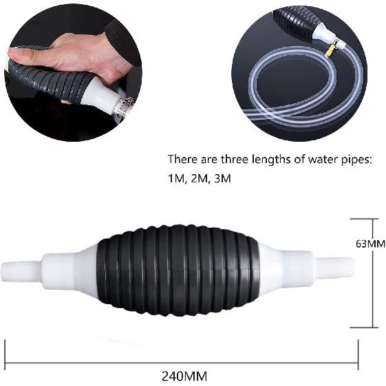 Multifunction Liquid Sucker Pump, Manual Fuel Transfer Pump Gasoline Siphone Hose, Portable Siphon Pump For Gasoline Diesel And Other Liquid Water,