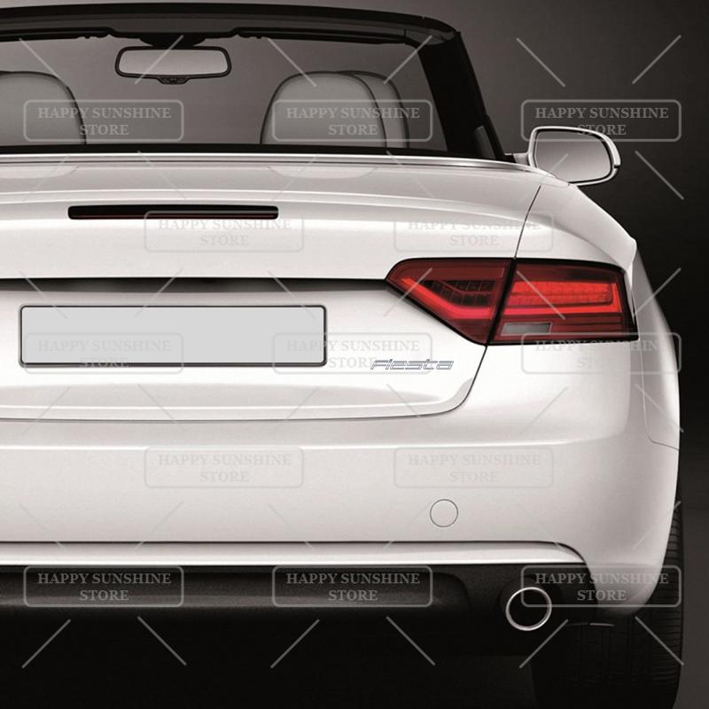 KFLV8 3D Metal For Ford Fiesta Mk8 Rear Tailgate Boot Badge 2017-2021 Car Sticker Trunk Body Letters Emblem Decoration Accessory