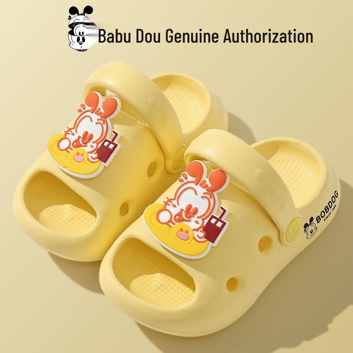 

Bobodou Kids Non-slip Summer Crocs for Boys & Girls: Indoor/Outdoor Closed-toe Beach Sandals Length 17.0cm