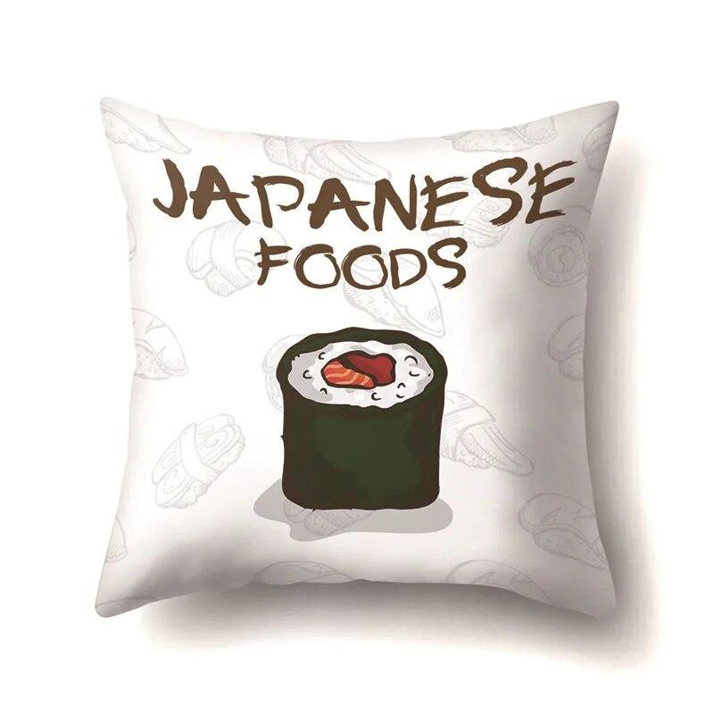 Food Pillow Cover Car Office Cushion  Sofa Bedroom Living Room