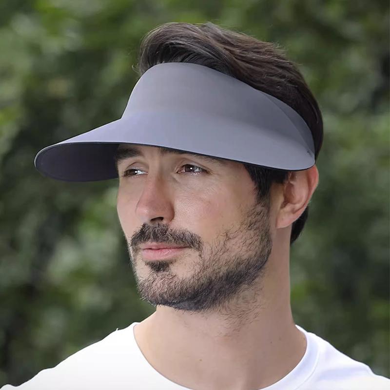 Unisex Couples Sun Visor Cap, Spring Summer UV Protection Breathable Hat, Adjustable Elastic Band for Outdoor Work & Daily Wear