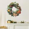 Christmas Wreath Santa Window Wall Stickers Self Adhesive Glass Decals Holiday Home Decoration