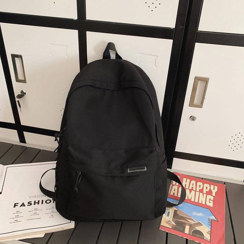 Schoolbag Trend Backpack Men's Simple Junior High School Student Large Capacity Travel Backpack Women's Japanese Versatile College Student Book