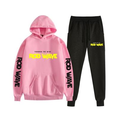 2023 New ROD WAVE English Letter Printed Fashion Kalhoty s kapucí Neformální Pánské a Dámské Sportovní Set