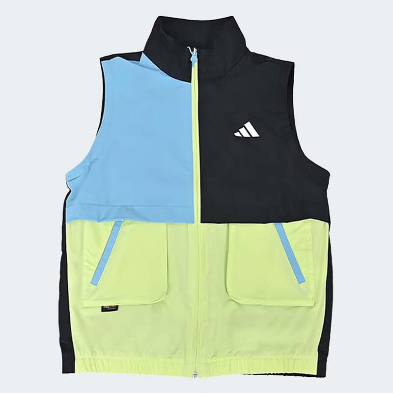 adidas Boys' Detachable Sleeve Colorblock Woven Sports Jacket KH0237