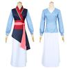 Girls/women Mulan Cosplay Dress For Mushu Dragon Cosplay Mu Lan Costume Halloween Stage Costumes Chinese Hanfu