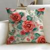 3D Flower Cushion Cover Soft  EasyWash Pillow Case  Versatile for Couch Bed Travel and Office