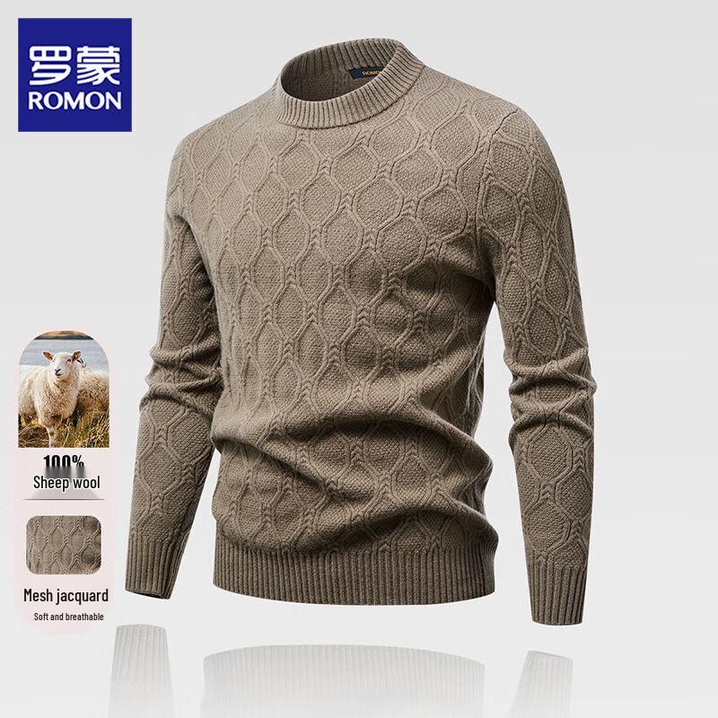 

Romon Men s 100% Wool Half-Turtleneck Sweater 3XL
