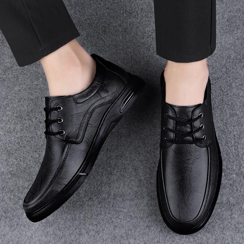 Herrenschuhe Business Büroschuhe Schwarz Schnürschuhe Herren Formelle Schuhe Handgefertigter Schuh Bequemer Herren Lederschuh