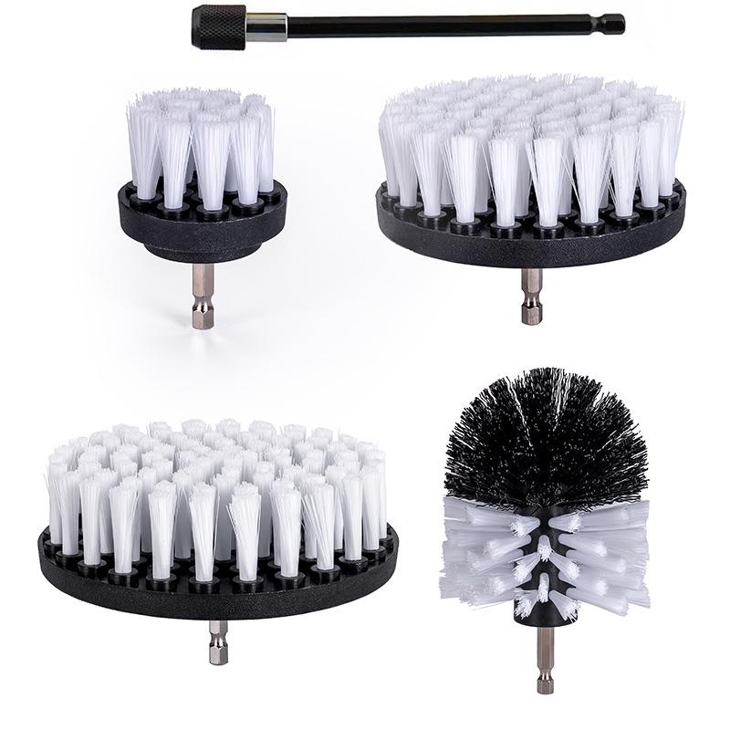 6-Piece Electric Drill Brush Set: Multi-Functional Cleaning for Kitchen, Bathroom, and Car.