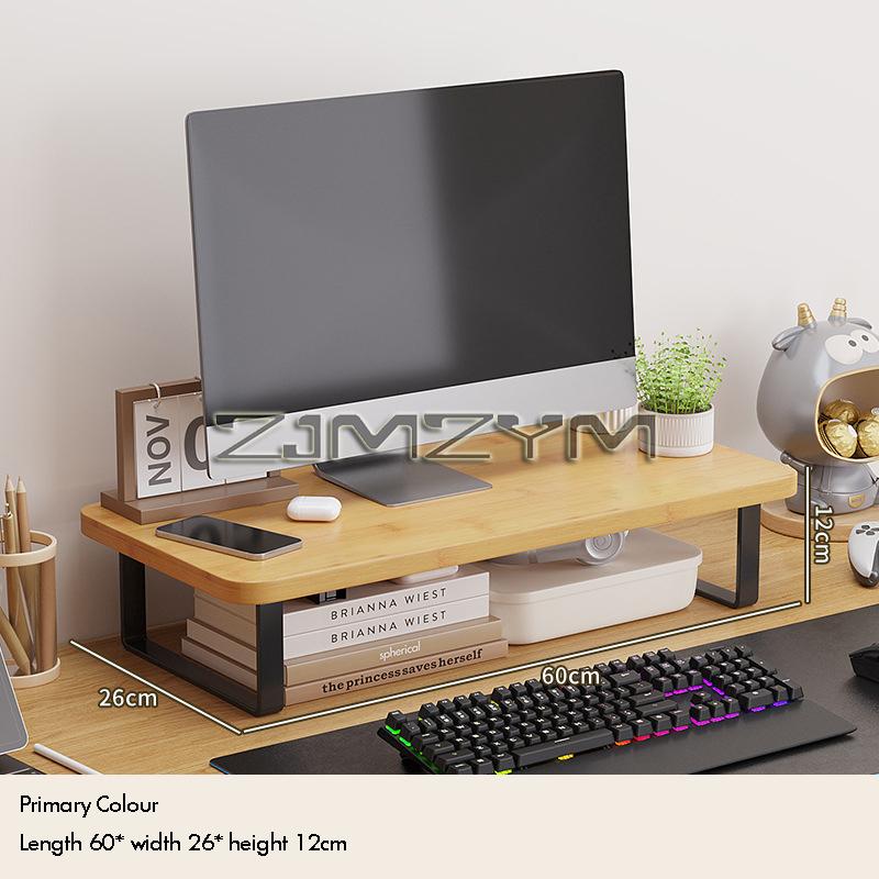 Computer Monitor Elevated Stand Laptop Stand Desktop Storage Computer Screen Stand Riser For Computer And Laptop Desk