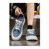 Scarpe da uomo in tela leggere e traspiranti, con suola morbida e scarpe casual da ragazzo, scarpe basse e piatte alla moda
