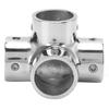 1in 4‑Way Handrail Fitting Tee Joint Connector 316 Stainless Steel Accessories for Yachts Fishing Boats