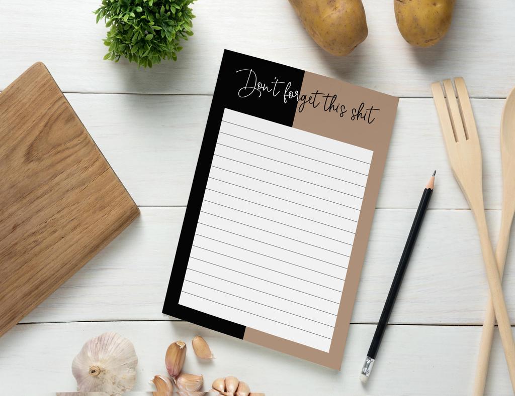 Inkdotpot 2er-Pack undatierte Notizblöcke mit Tagesplanerliste, Notizblock mit To-Do-Liste, Abreißlistenblock - Organizer - Terminplaner - Aufgaben organisieren (50 Blatt