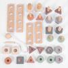 Screw Through the Rope 2-in-1 Children's Color Shape Cognitive Pairing Creative Variety Assembly Nut Building Block Combination