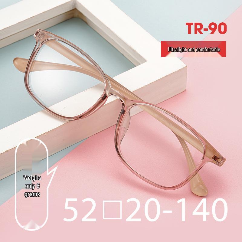 Korean TR6811 Ultralight TR90 Colorful Large Transparent Eyeglass Frame for Students