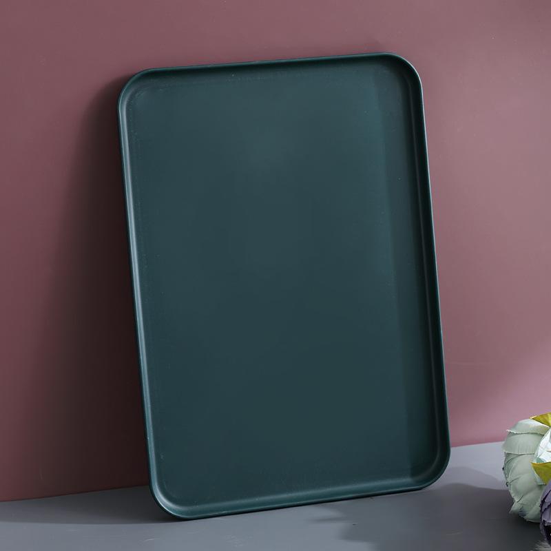 Tea Tray Living Room Cup Tea Cup Tray Household Rectangular Water Cup Tea Cup Tray Fruit Tray Nordic Plastic