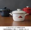 Fuji Enamel Casserole Pot, Induction Compatible, Cocotte with Lid, 16cm, Scarlet, EX-16 C SR