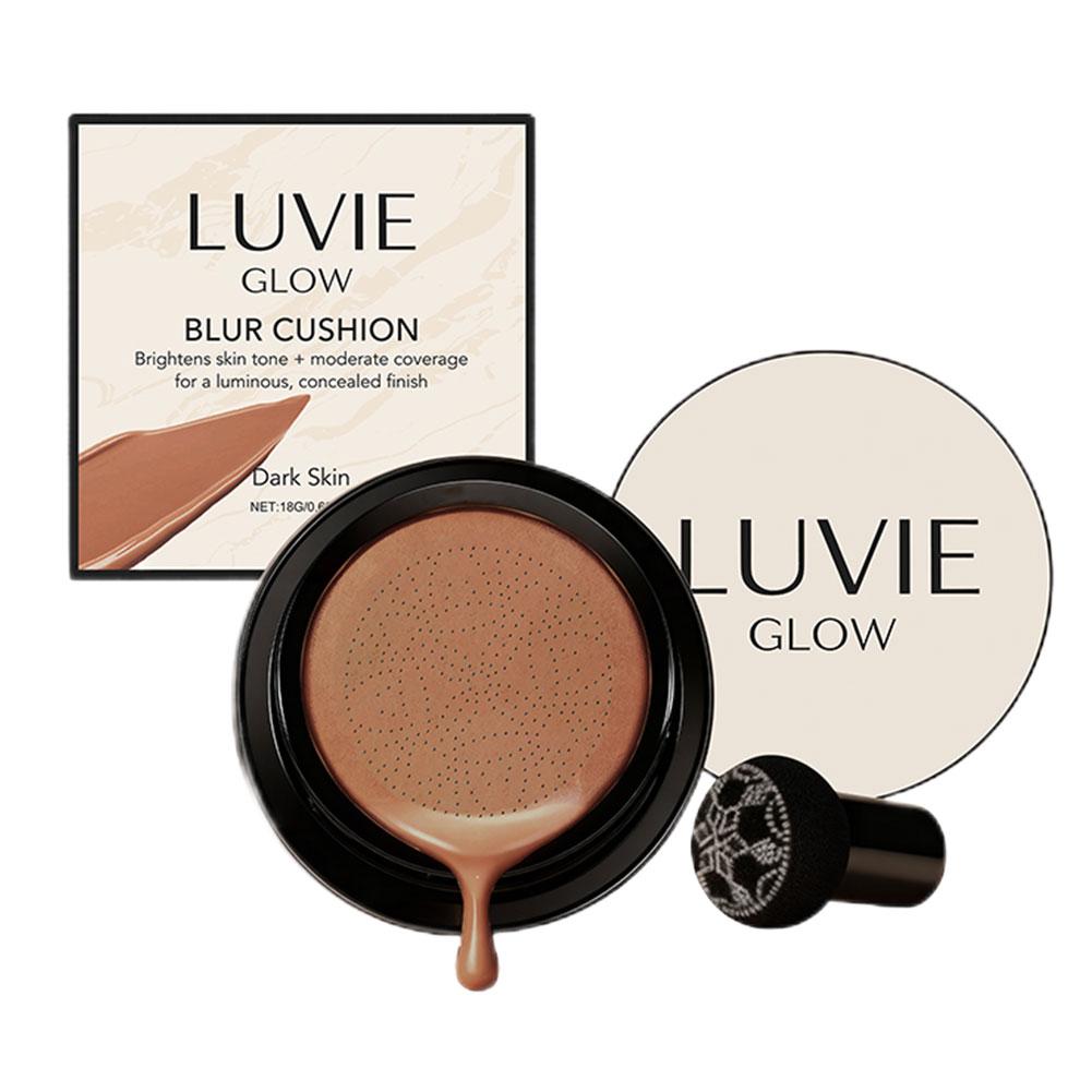LUVIE GLOW Pilzkopf Air Cushion BB Cream Foundation Gesichts-Concealer Feuchtigkeitsspendend Wasserdicht Magisches Make-up